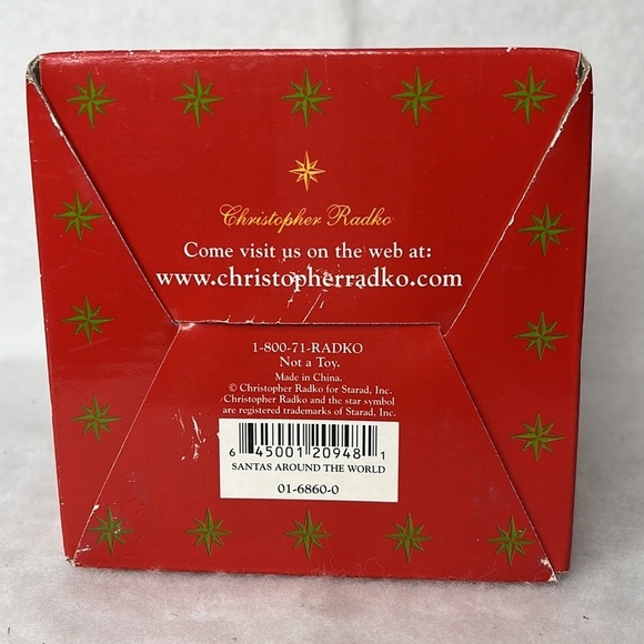 Christopher Radko Santas Around The World Ornament Christmas Holiday Decor - Picture 14 of 15
